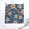 Floral Navy Botanical Dark Blue Snake Arts And Crafts Maximalist Strawberry Art Nouveau Medium Scale Custom Removable Wallpaper by Spoonflower Peel & Stick Wallpaper 2FT Wide